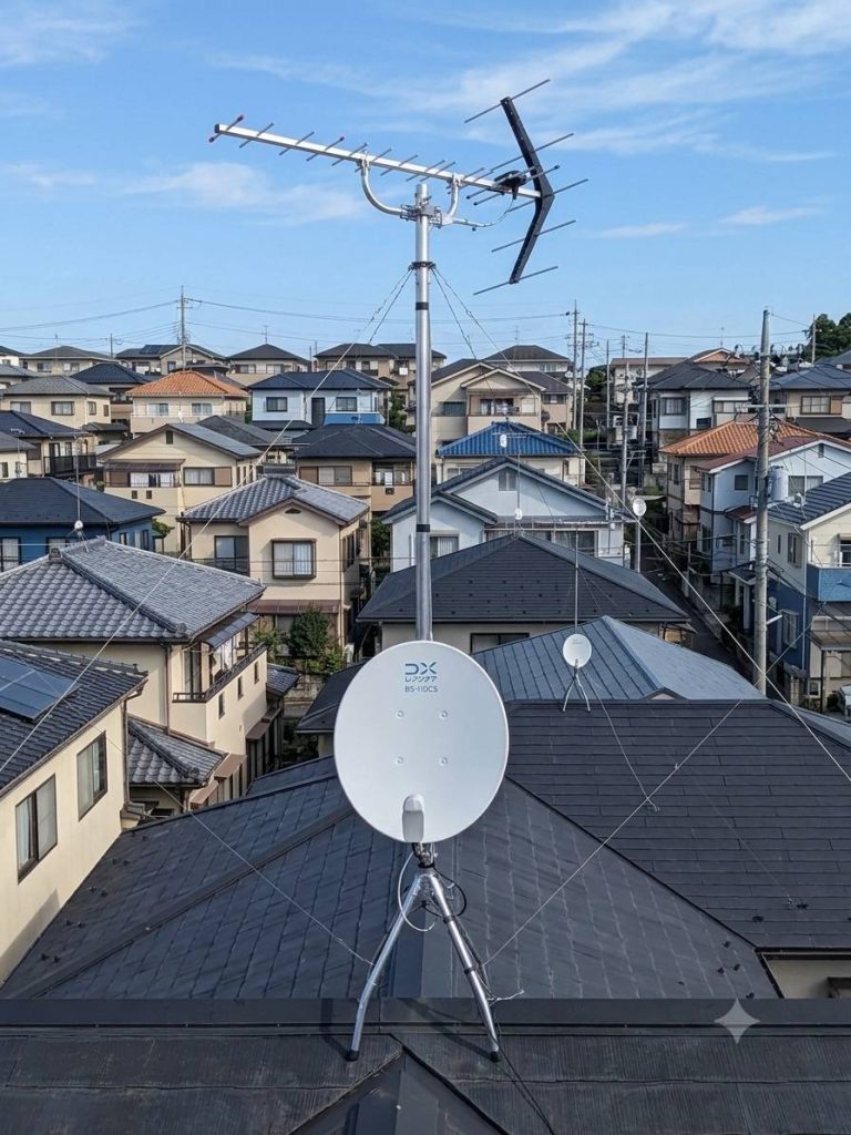 アンテナ施工後佐倉市